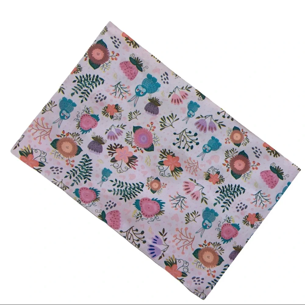 6x9 Floral and Bunnies Print Polymailers 100 pcs Pink, Blue, Green